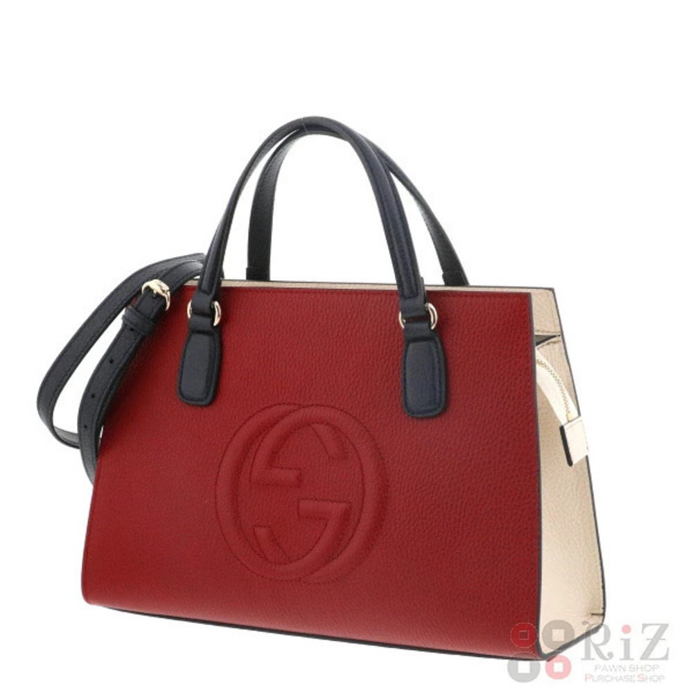 Gucci Red SOHO Shoulder Bag Messenger Handbag A